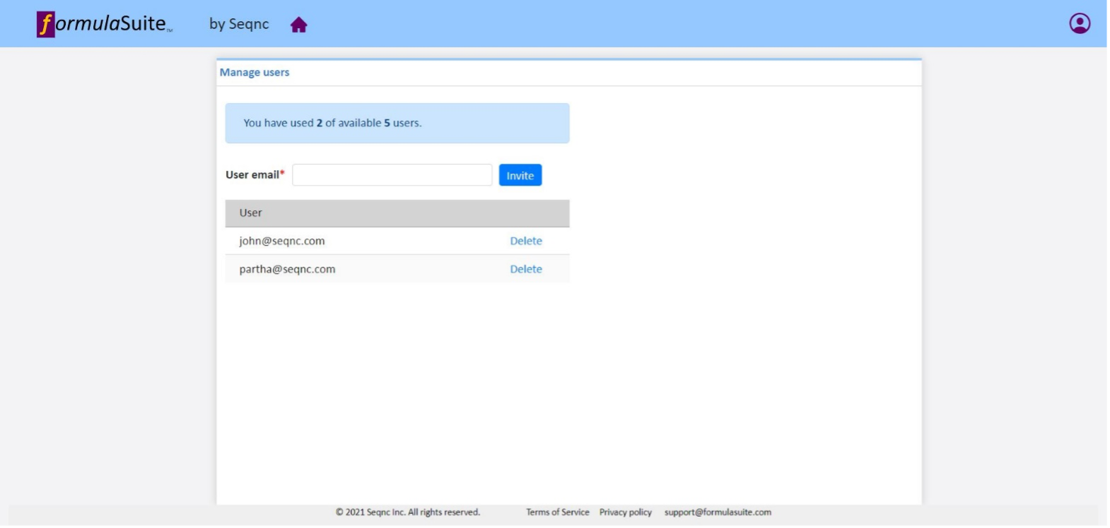 Invite users